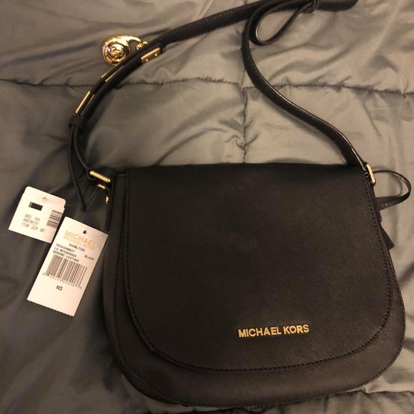 Michael Kors Hamilton Large Leather Messenger Bag - Picture 1 of 4